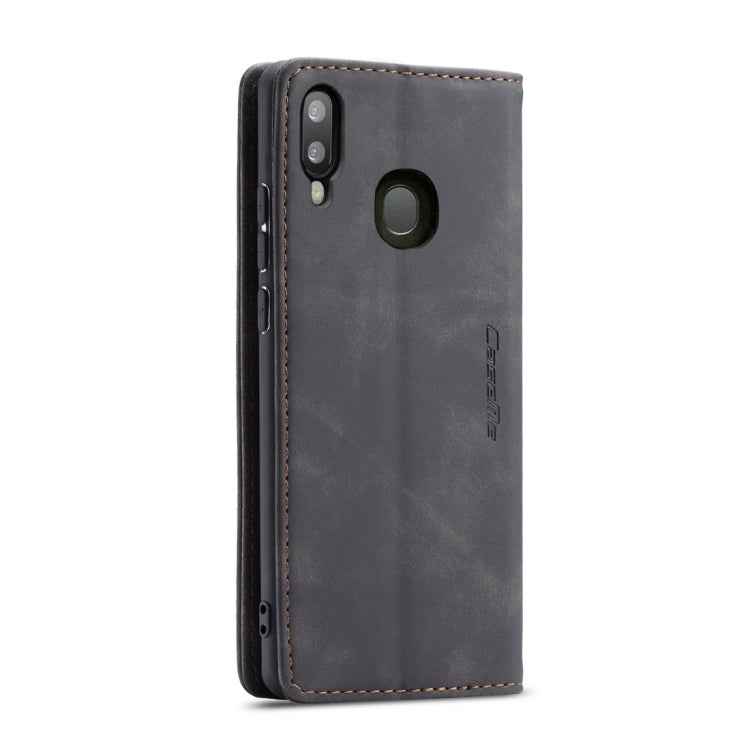 CaseMe-013 Multifunctional Retro Frosted Horizontal Flip Leather Case for Galaxy A20 / A30, with Card Slot & Holder & Wallet