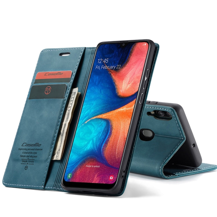 CaseMe-013 Multifunctional Retro Frosted Horizontal Flip Leather Case for Galaxy A20 / A30, with Card Slot & Holder & Wallet, For Galaxy A20 / A30