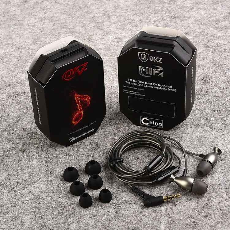 QKZ DM2 High Quality In-ear Sports Music Headphones, Microphone Version