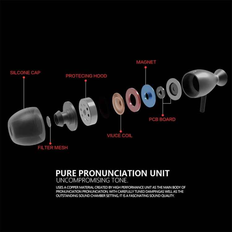 QKZ DM2 High Quality In-ear Sports Music Headphones, Microphone Version