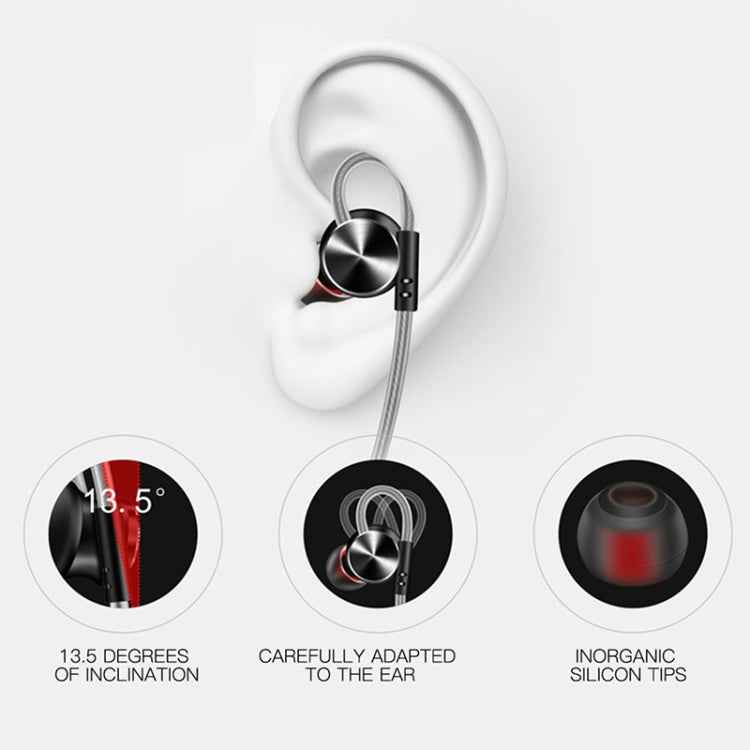 QKZ DM10 High-quality In-ear All-metal Sports Music Headphones, Microphone Version