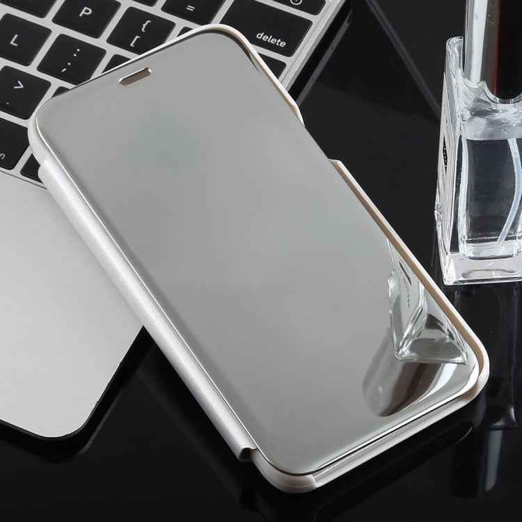 Electroplating Mirror Horizontal Flip Case for Galaxy J2 Core, with Holder, Galaxy J2 Core