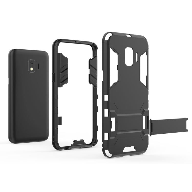 Shockproof PC + TPU Case for Galaxy J2 Core, with Holder, For Samsung Galaxy J2 Core