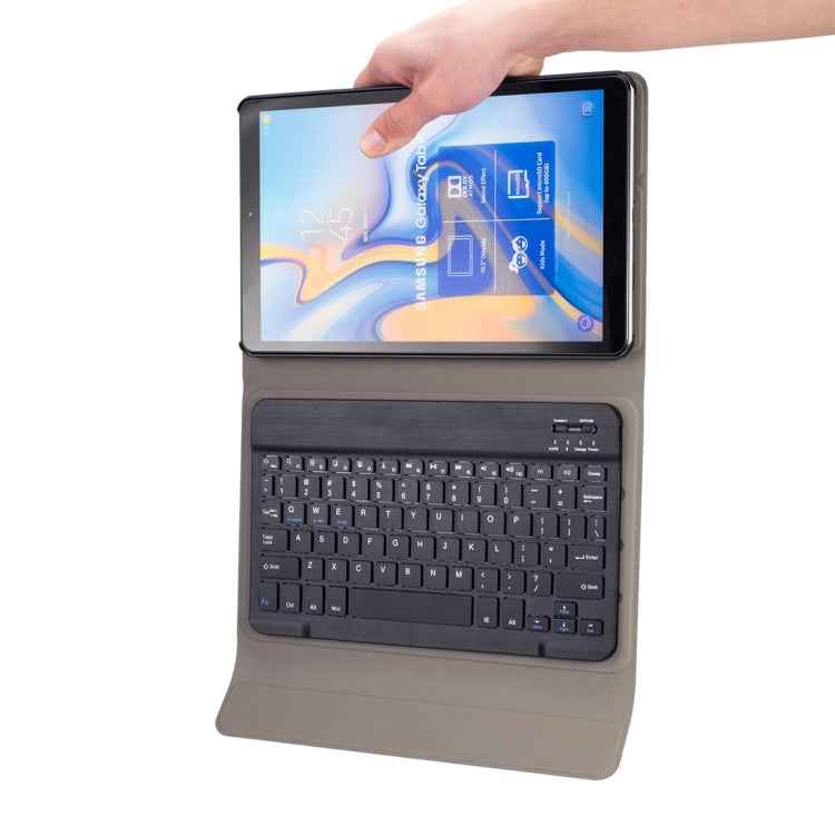 DY590 For Galaxy Tab A 10.5 T590 / T595 Detachable Plastic Bluetooth Keyboard Leather Tablet Case with Holder