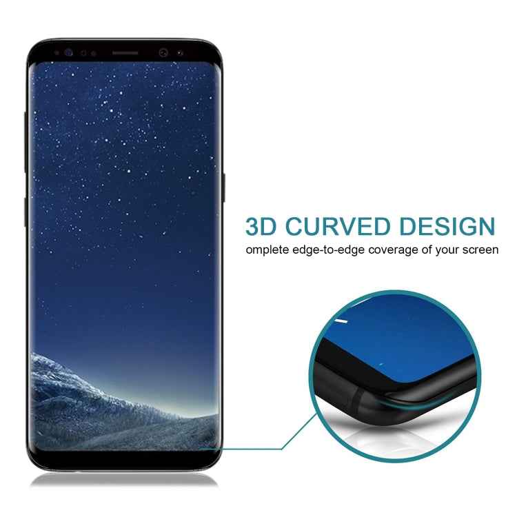 Case Friendly Screen Curved Tempered Glass Film For Galaxy S8 / G950