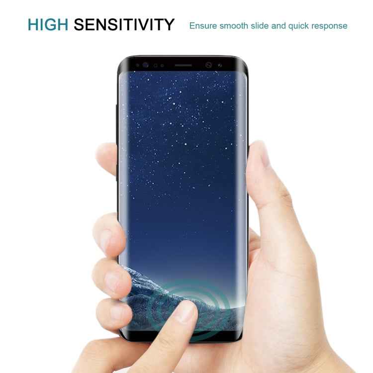 Case Friendly Screen Curved Tempered Glass Film For Galaxy S8 / G950