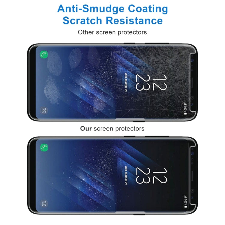 Case Friendly Screen Curved Tempered Glass Film For Galaxy S8 / G950, Galaxy S8 3D, For Galaxy S8 Black Frame