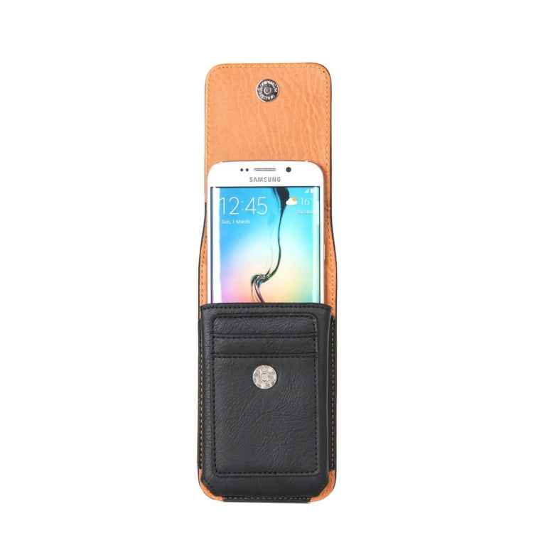 For Galaxy S7 / G930 & S6 / G920 & S6 Edge / G925 Classical Style Elephant Texture Vertical Flip Leather Case Waist Bag with Card Solts & Rrotatable Back Splint Size: 15.5 x 8.2 cm