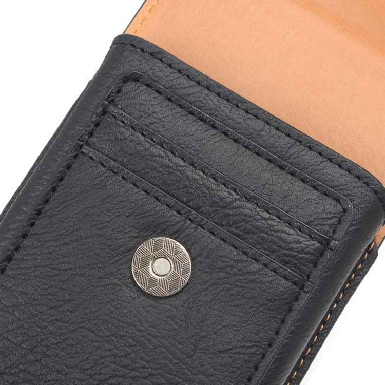 For Galaxy S7 / G930 & S6 / G920 & S6 Edge / G925 Classical Style Elephant Texture Vertical Flip Leather Case Waist Bag with Card Solts & Rrotatable Back Splint Size: 15.5 x 8.2 cm