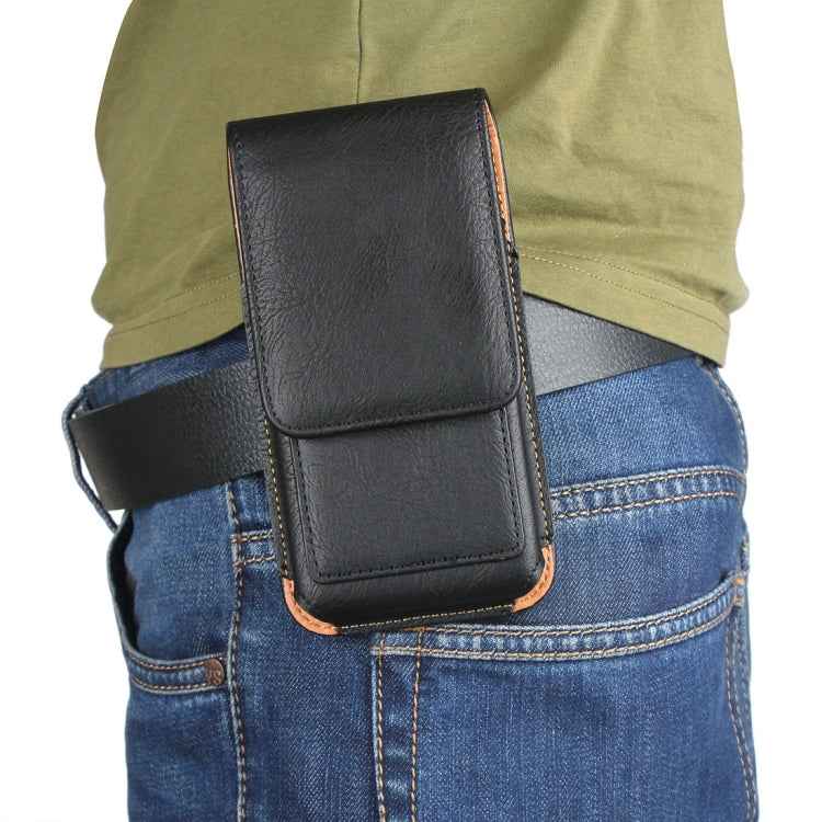 For Galaxy S7 / G930 & S6 / G920 & S6 Edge / G925 Classical Style Elephant Texture Vertical Flip Leather Case Waist Bag with Card Solts & Rrotatable Back Splint Size: 15.5 x 8.2 cm