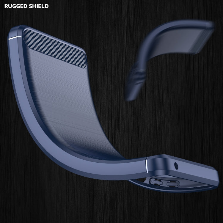 Brushed Texture Carbon Fiber Shockproof TPU Case for Sony Xperia XZ3