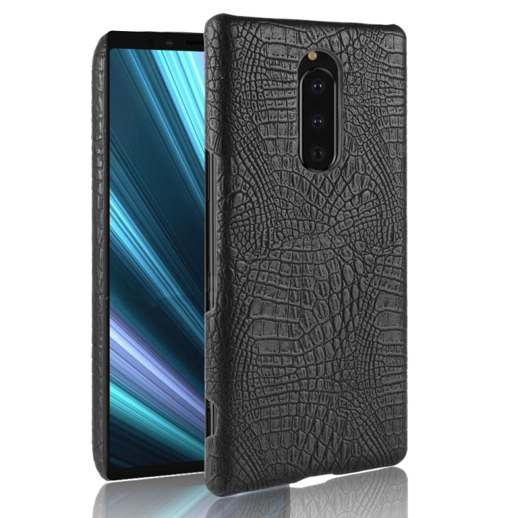 Shockproof Crocodile Texture PC + PU Case for Sony Xperia 1, For Sony Xperia 1, Sony Xperia 1