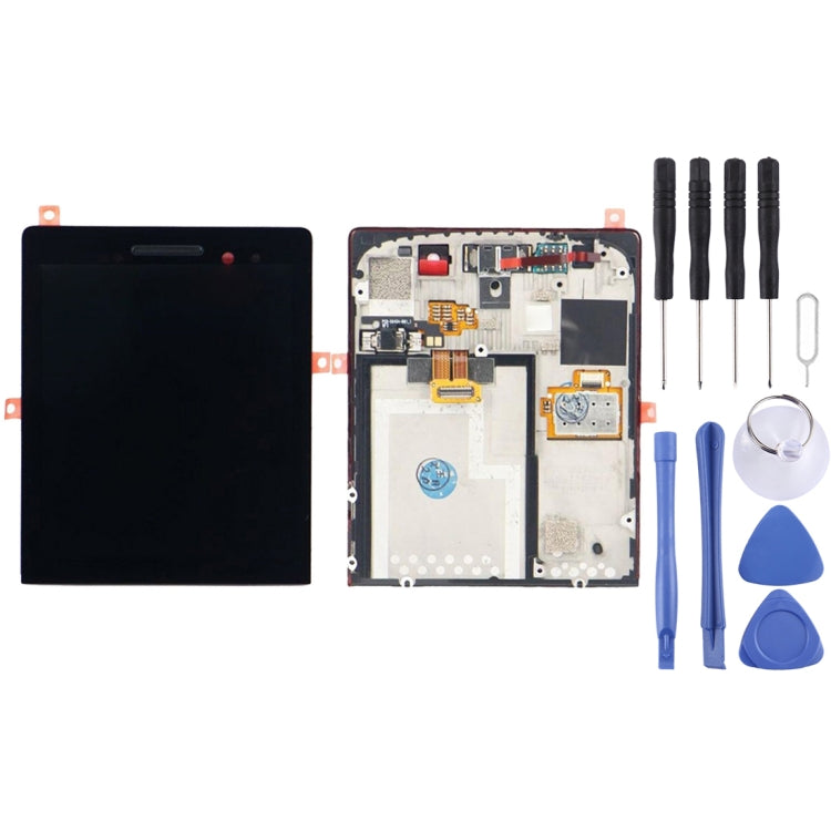 LCD Screen and Digitizer Full Assembly with Frame for BlackBerry P9983