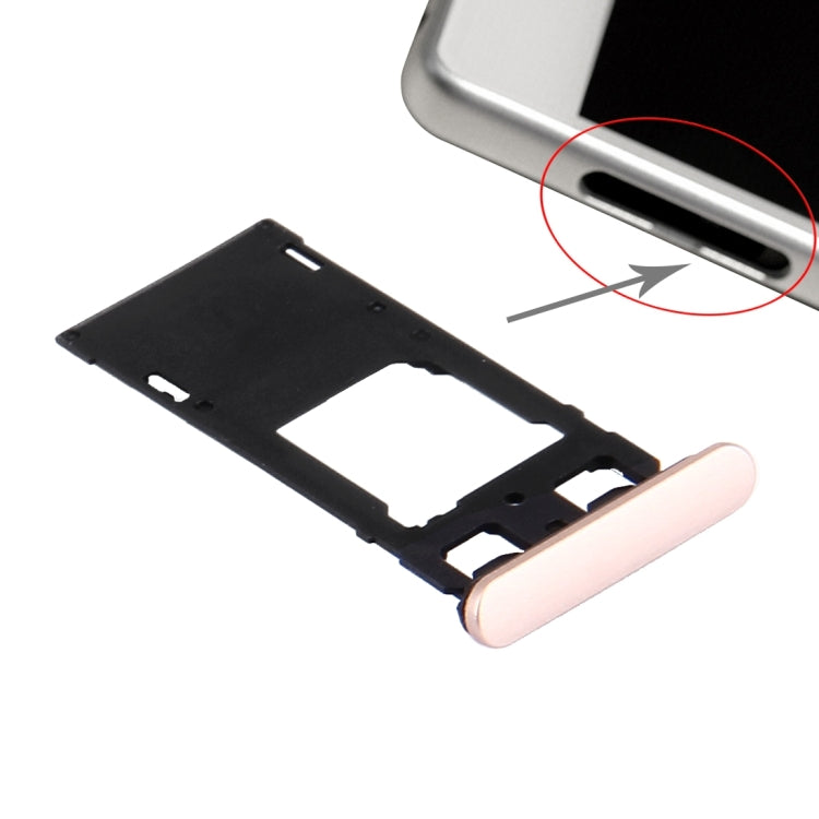 SIM Card Tray + Micro SD / SIM Card Tray + Card Slot Port Dust Plug for Sony Xperia X (Dual SIM Version)