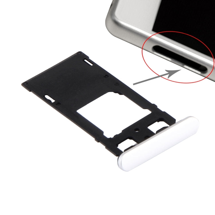 SIM Card Tray + Micro SD / SIM Card Tray + Card Slot Port Dust Plug for Sony Xperia X (Dual SIM Version), For Xperia X Dual SIM, For Xperia X Dual SIM Rose, For Xperia X Dual SIM White