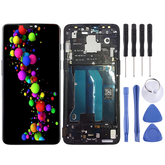 Pantalla LCD OEM con digitalizador y marco para OnePlus 6