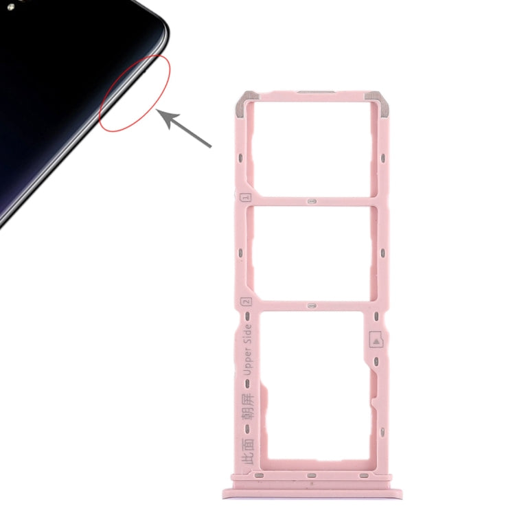 For Vivo Y97 2 x SIM Card Tray + Micro SD Card Tray