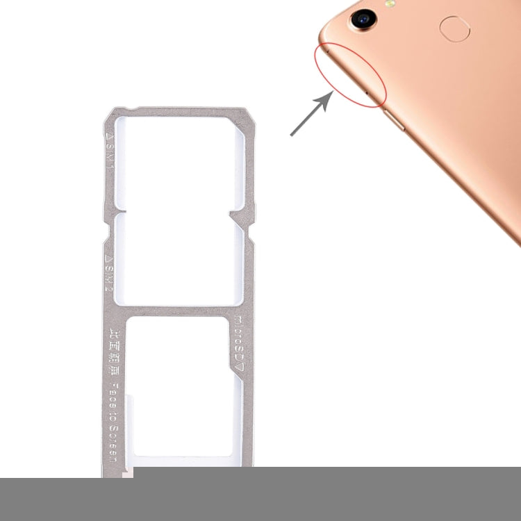 For OPPO A79 2 x SIM Card Tray + Micro SD Card Tray, For OPPO A79