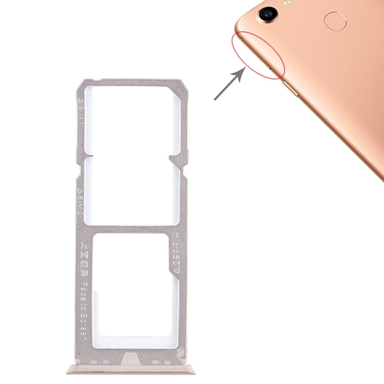 For OPPO A79 2 x SIM Card Tray + Micro SD Card Tray, For OPPO A79