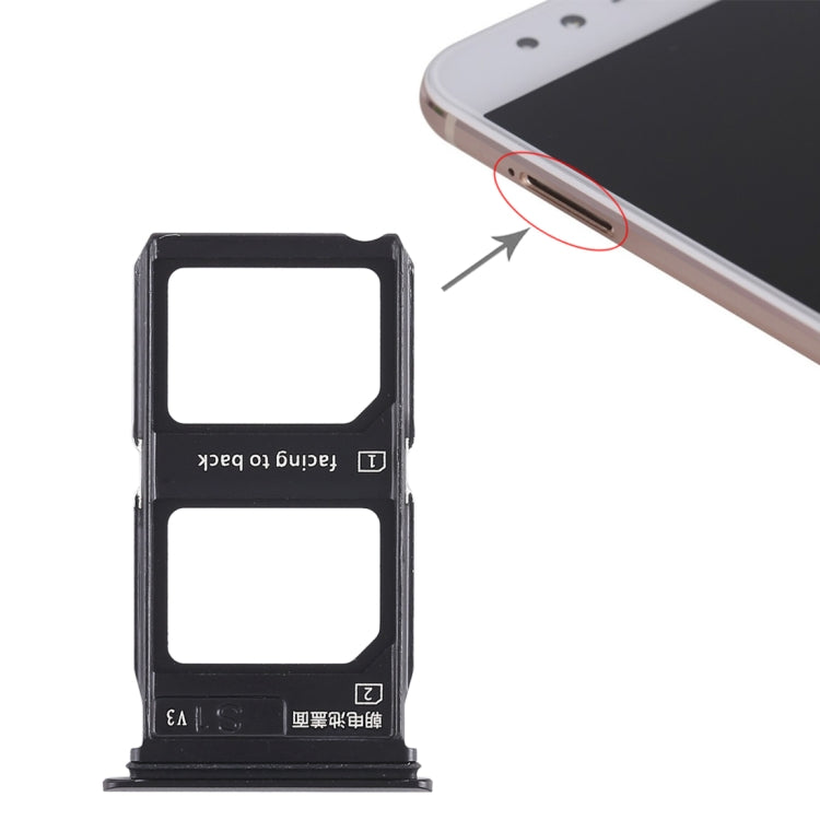 Pour Vivo X9 Plus, 2 x Plateau pour carte SIM, pour Vivo X9 Plus