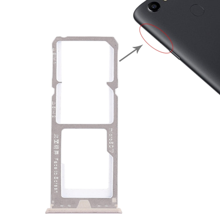 Para OPPO A73 / F5 2 x Bandeja para tarjeta SIM + Bandeja para tarjeta Micro SD, Para OPPO A73