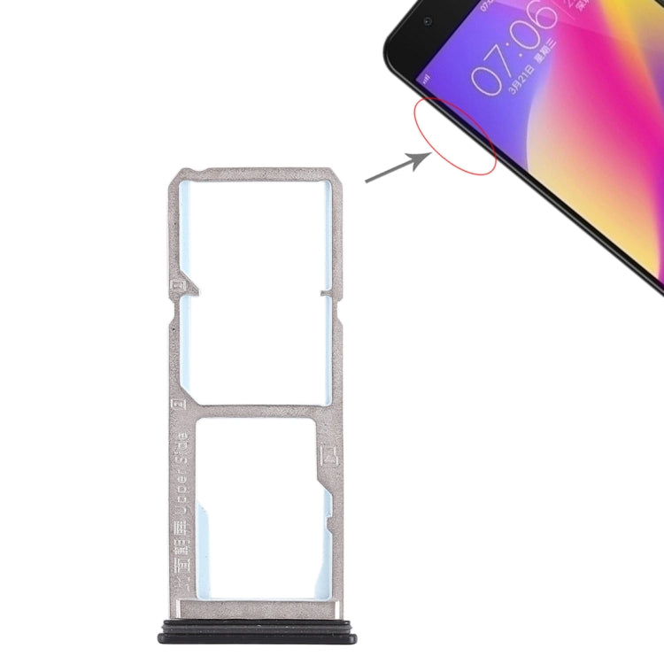 For Vivo Y69 2 x SIM Card Tray + Micro SD Card Tray