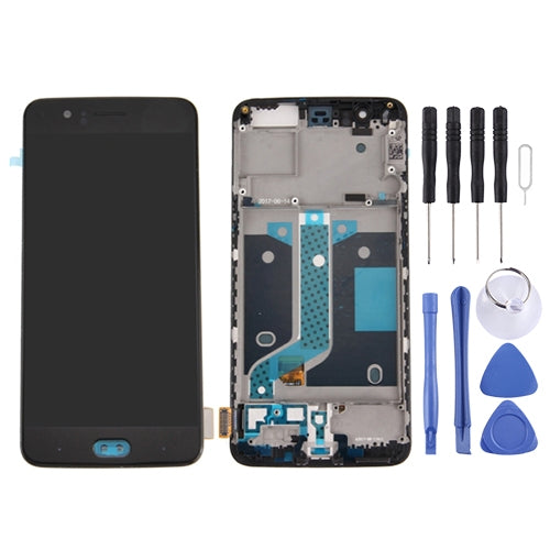 For OnePlus 5 Digitizer Full Assembly with Frame OEM LCD Screen