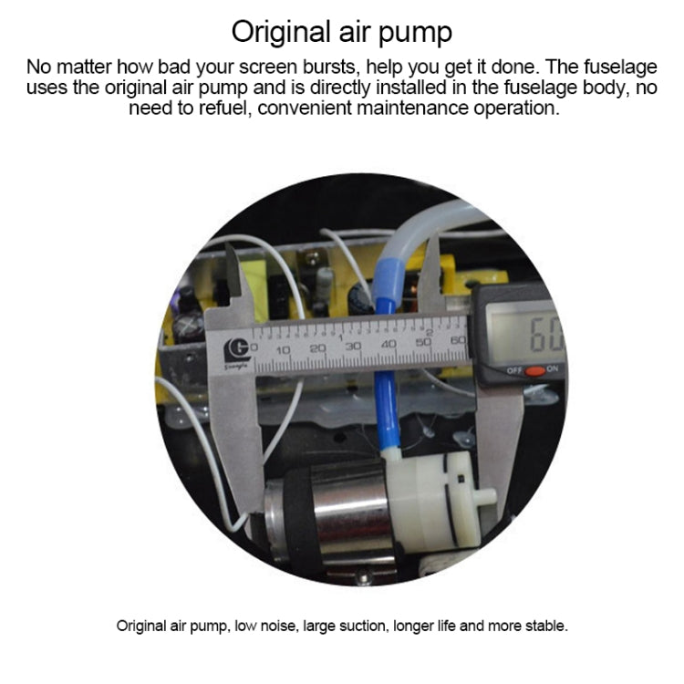 Kaisi 948C 7 inch LCD Touch Screen Separator Machine Vacuum Pump segregator, US Plug