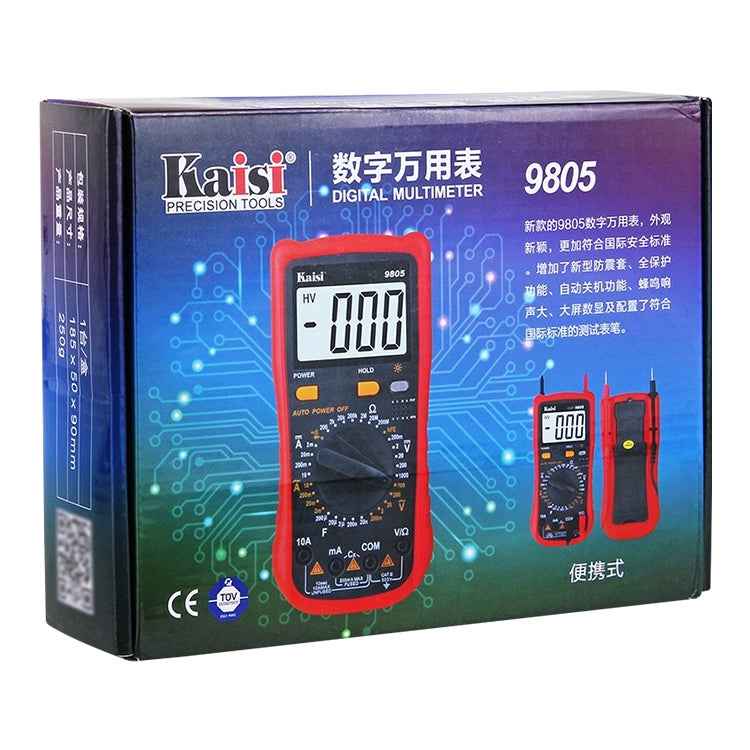 Kaisi 9805 Anti-burning Multifunctional Digital Universal Multimeter Auto-Range Digital Multimeter