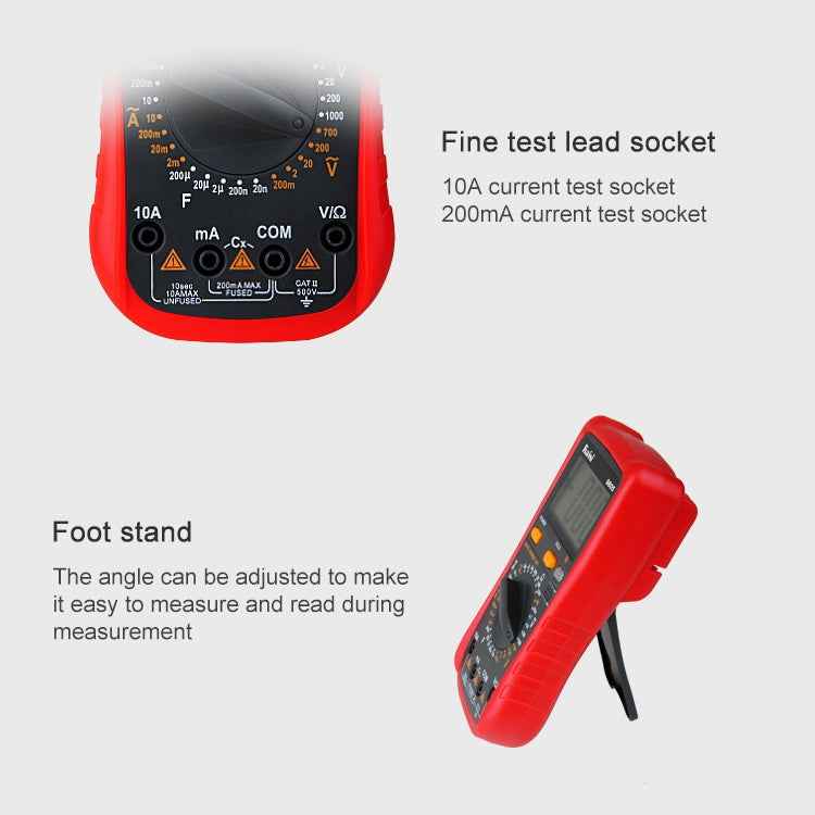 Kaisi 9805 Anti-burning Multifunctional Digital Universal Multimeter Auto-Range Digital Multimeter