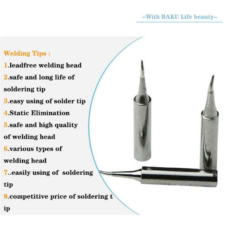BAKU BK-9033 3 in 1 Lead-free Soldering Iron Tip for Solder Station