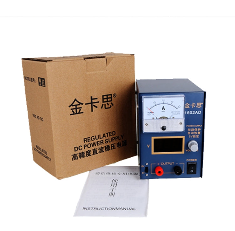 Kaisi KS-1502AD 15V 2A DC Power Supply Voltage Regulator Stabilizer Ammeter Adjustable Power Supply Repair Tools , EU Plug, EU Plug, US Plug