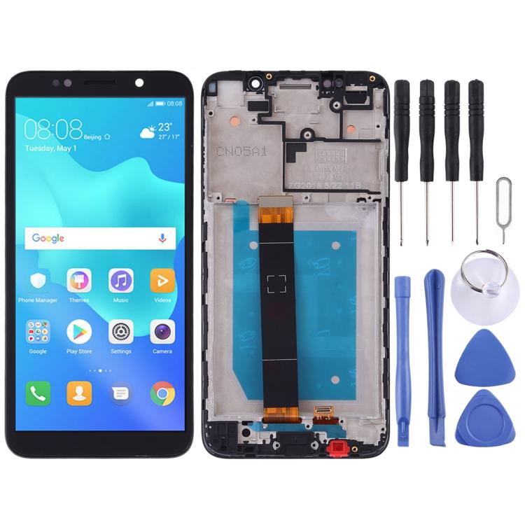 Pantalla LCD y digitalizador completo con marco para Huawei Y5 Prime (2018)