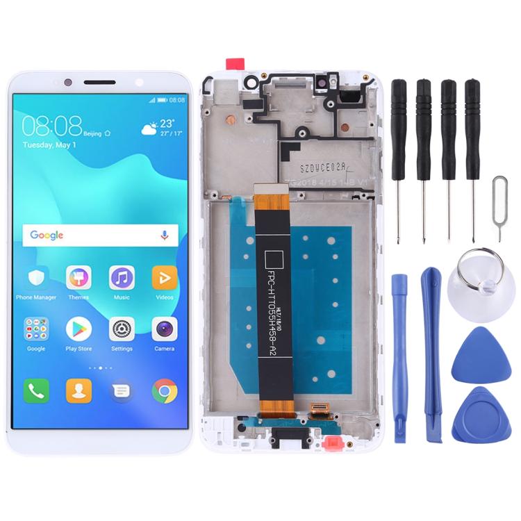 Pantalla LCD y digitalizador completo con marco para Huawei Y5 Prime (2018)