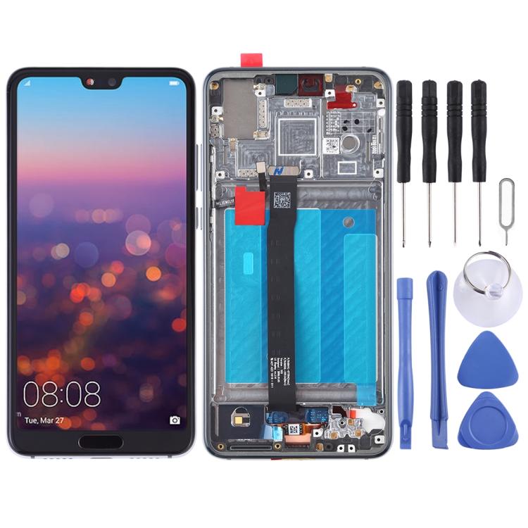 Écran LCD et numériseur complets avec châssis pour Huawei P20