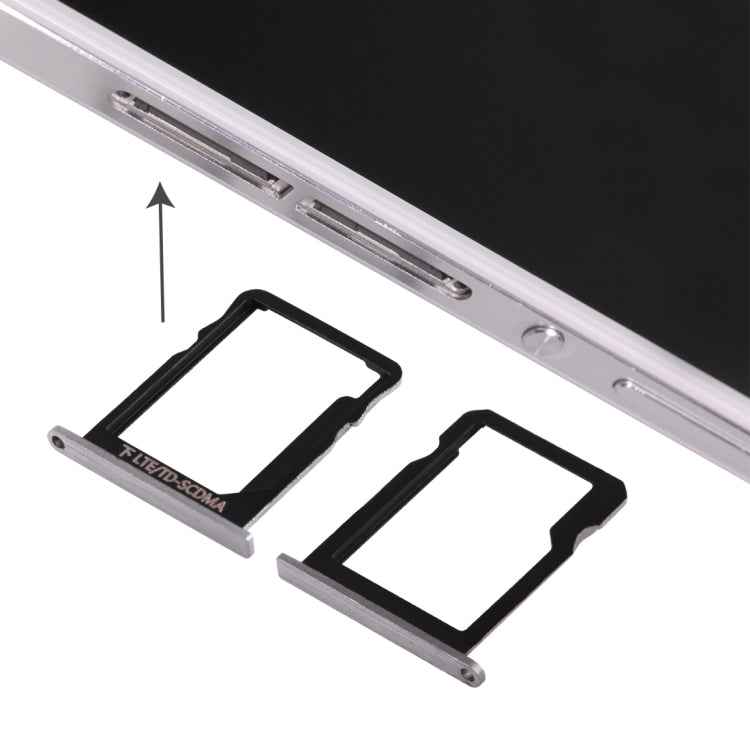 For Huawei Ascend P7 Micro SIM Card Tray + Micro SD Card Tray , For Huawei Ascend P7