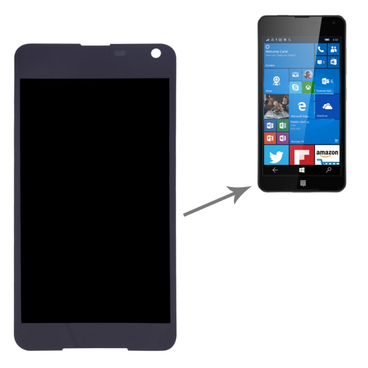 LCD Screen and Digitizer Full Assembly for Microsoft Lumia 650