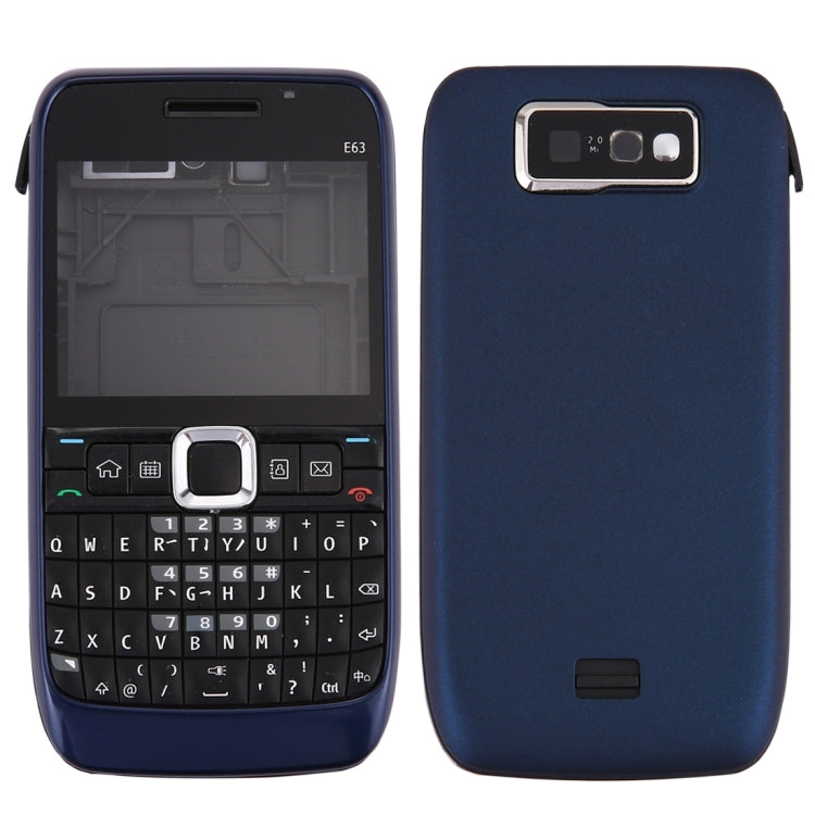 Full Housing Cover (Front Cover + Middle Frame Bezel + Battery Back Cover + Keyboard) for Nokia E63