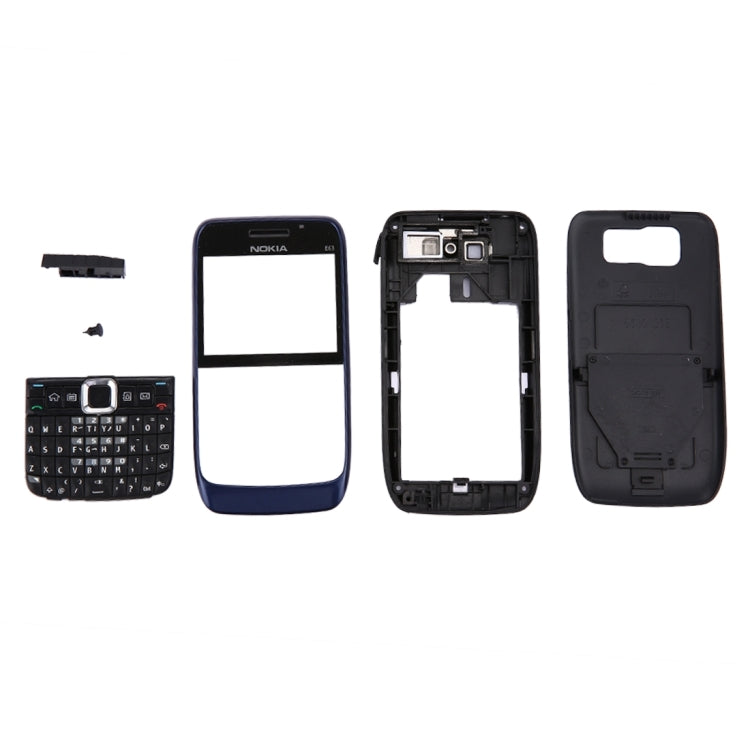 Full Housing Cover (Front Cover + Middle Frame Bezel + Battery Back Cover + Keyboard) for Nokia E63