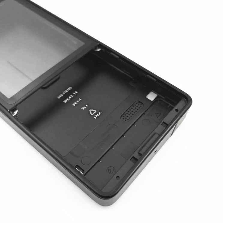 Full Housing Cover (Front Cover + Battery Back Cover) for Nokia 515, For Nokia 515 Black
