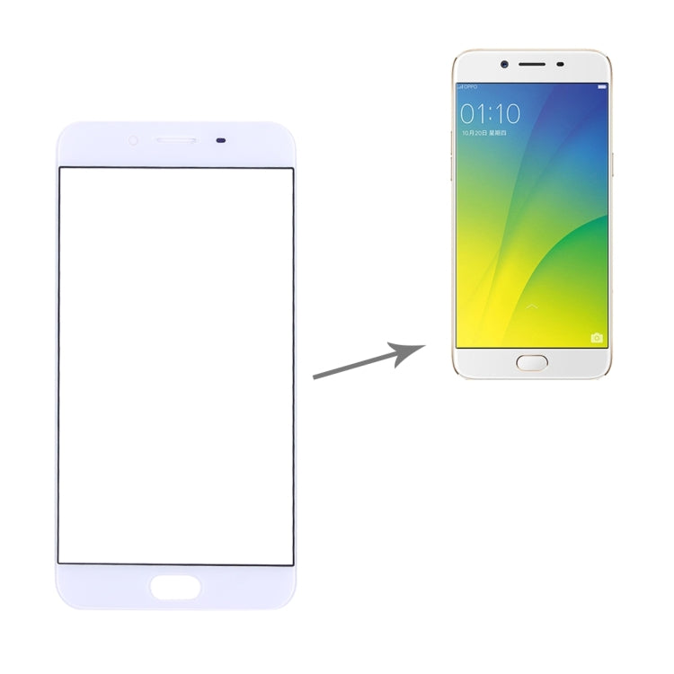 For OPPO R9s Front Screen Outer Glass Lens