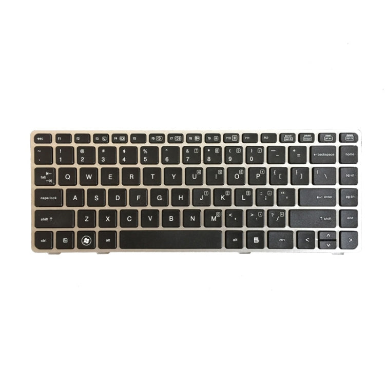 US Version Keyboard with Silver Frame for HP EliteBook 8470B 8470P 8470 8460 8460p 8460w ProBook 6460 6460b 6470