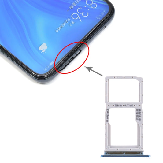 Bandeja para tarjeta SIM + Bandeja para tarjeta SIM / Bandeja para tarjeta Micro SD para Huawei Enjoy 10 Plus, para Enjoy 10 Plus (Breathing Crystal)