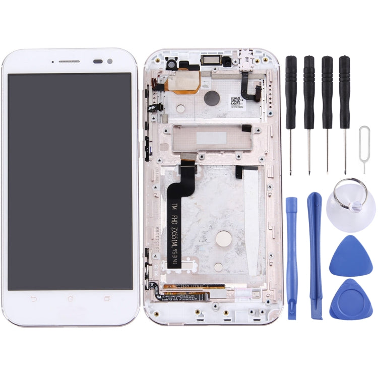 LCD Screen and Digitizer Full Assembly with Frame for ASUS ZenFone Zoom 5.5 inch / ZX551ML , Zenfone Zoom / ZX551ML, For Asus Zenfone Zoom