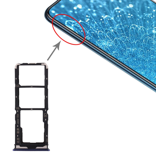 Bandeja para tarjeta SIM + Bandeja para tarjeta SIM + Bandeja para tarjeta Micro SD para Vivo Y7s