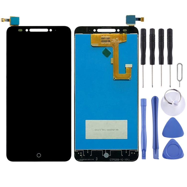 LCD Screen and Digitizer Full Assembly with Fingerprint Button for Alcatel A5 5085Y