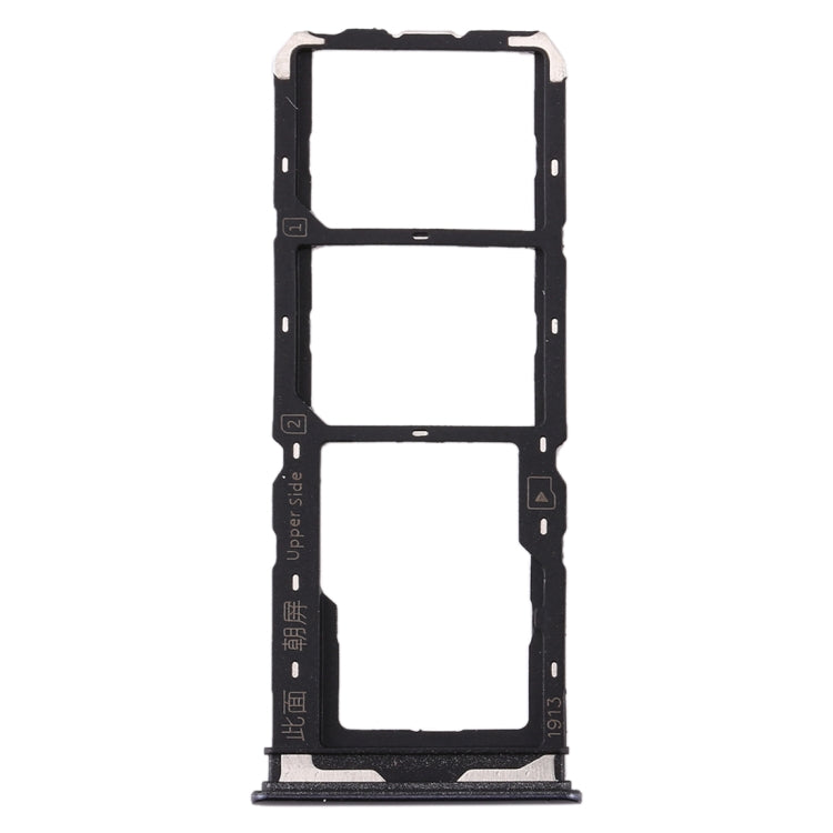 For Vivo Y7s SIM Card Tray + SIM Card Tray + Micro SD Card Tray