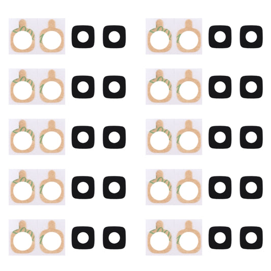 Lot de 10 caches d'objectif de caméra arrière avec autocollant pour Galaxy J5