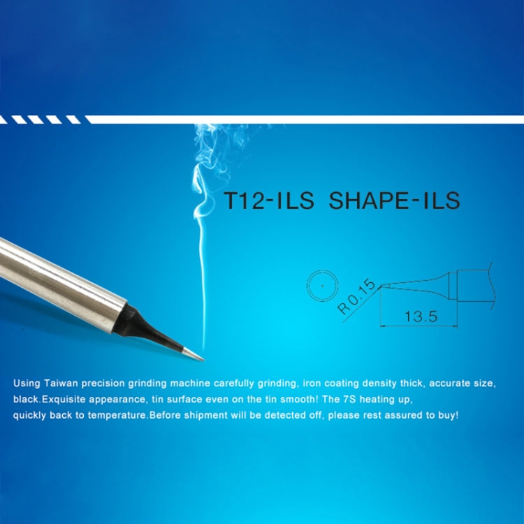QUICKO T12-ILS Black Welding Lead-free Soldering Iron Tip, T12-ILS