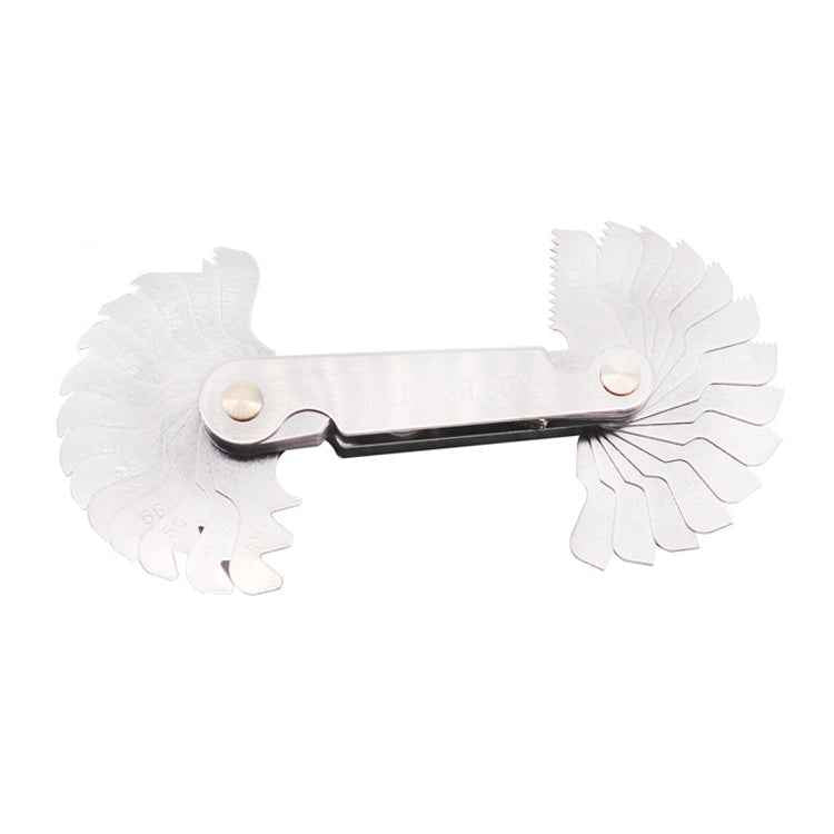 52 PCS Metric 60 Degrees +British 55 Degrees CR Stainless Steel Thread Gauge